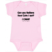 Infant Can You Believe Bodysuit with Licorice Lettering